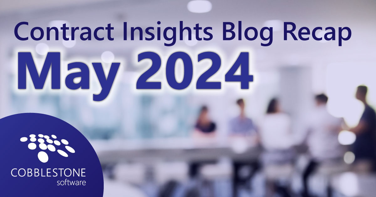 CobbleStone Software recaps the blogs from May 2024.