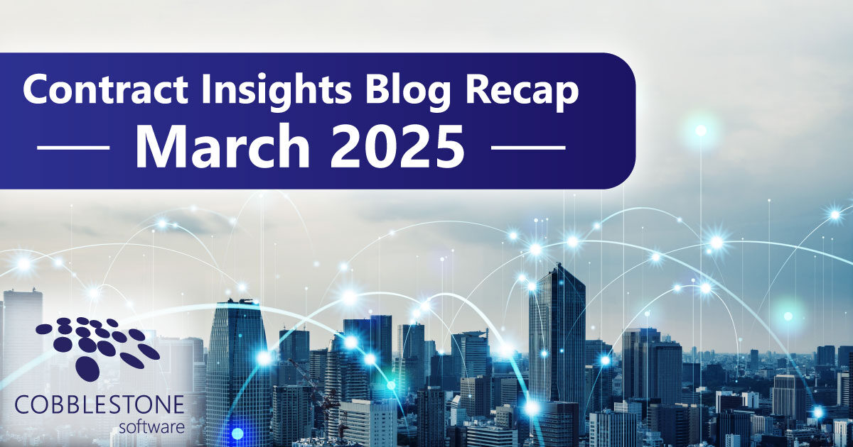 CobbleStone Software shares its blog recap for March 2025.
