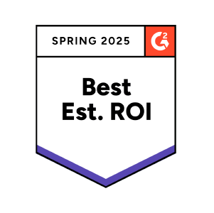 G2 - Spring 2025 - Best Est. ROI 