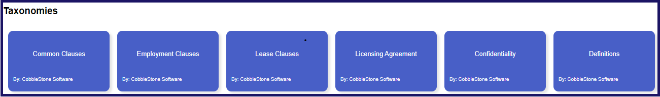 taxonimies